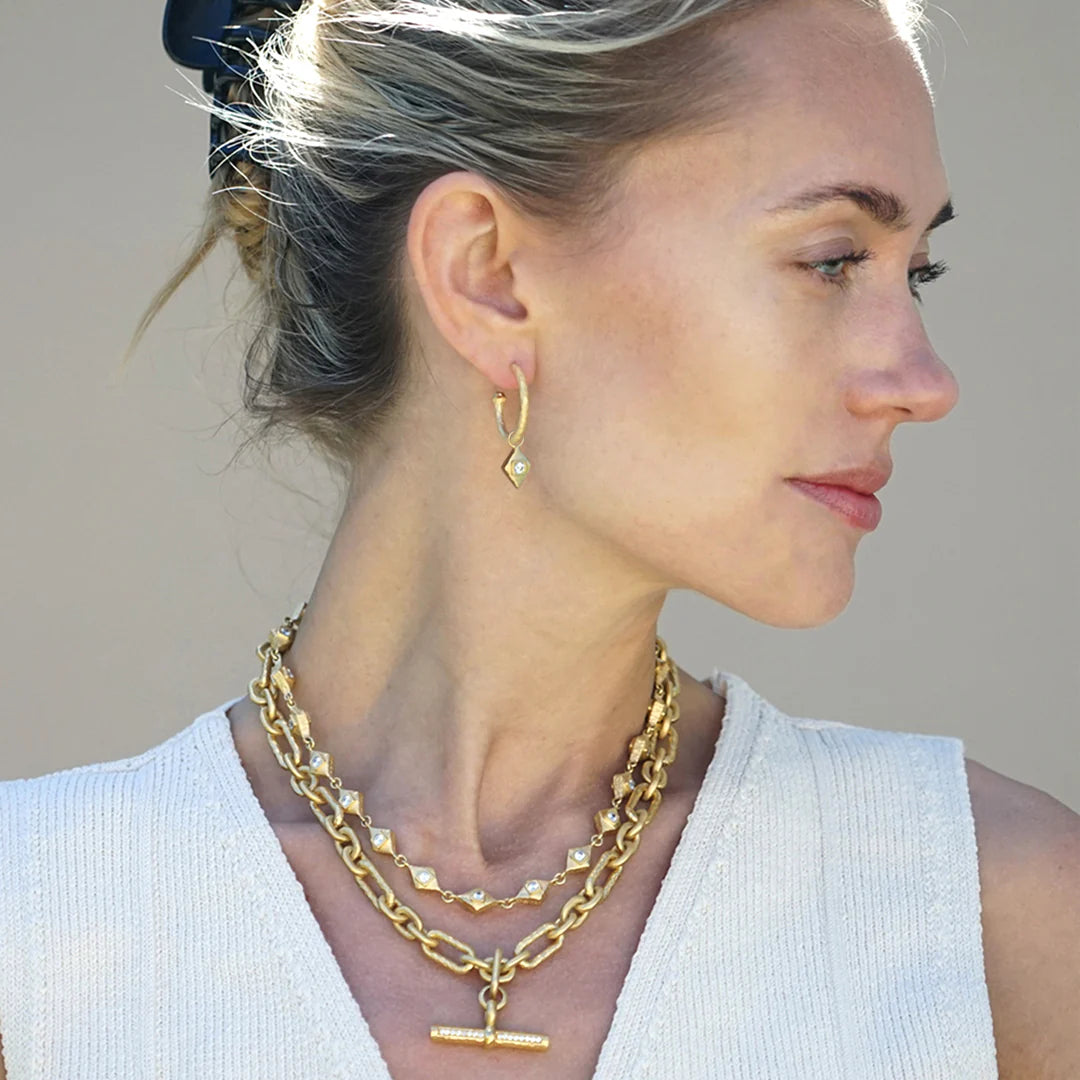 Gold Cayden Hoop Earrings