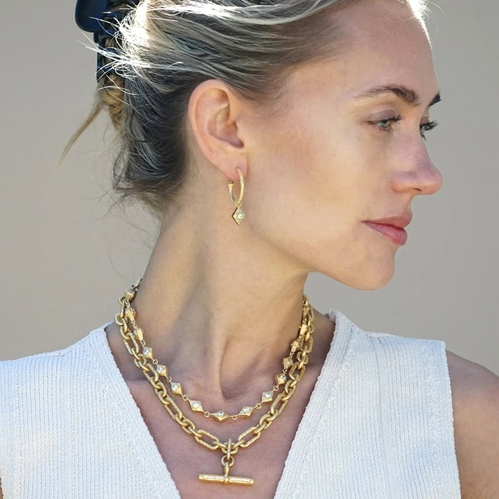 Gold Cayden Hoop Earrings