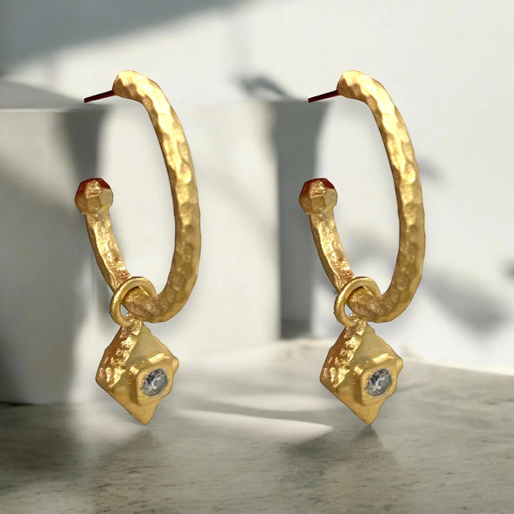 Gold Cayden Hoop Earrings