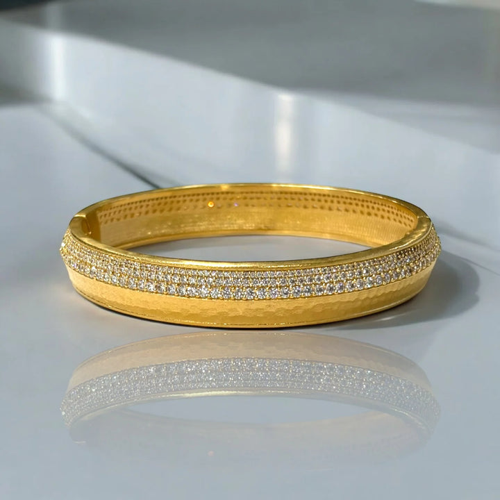 Gold Pave Noma Bangle