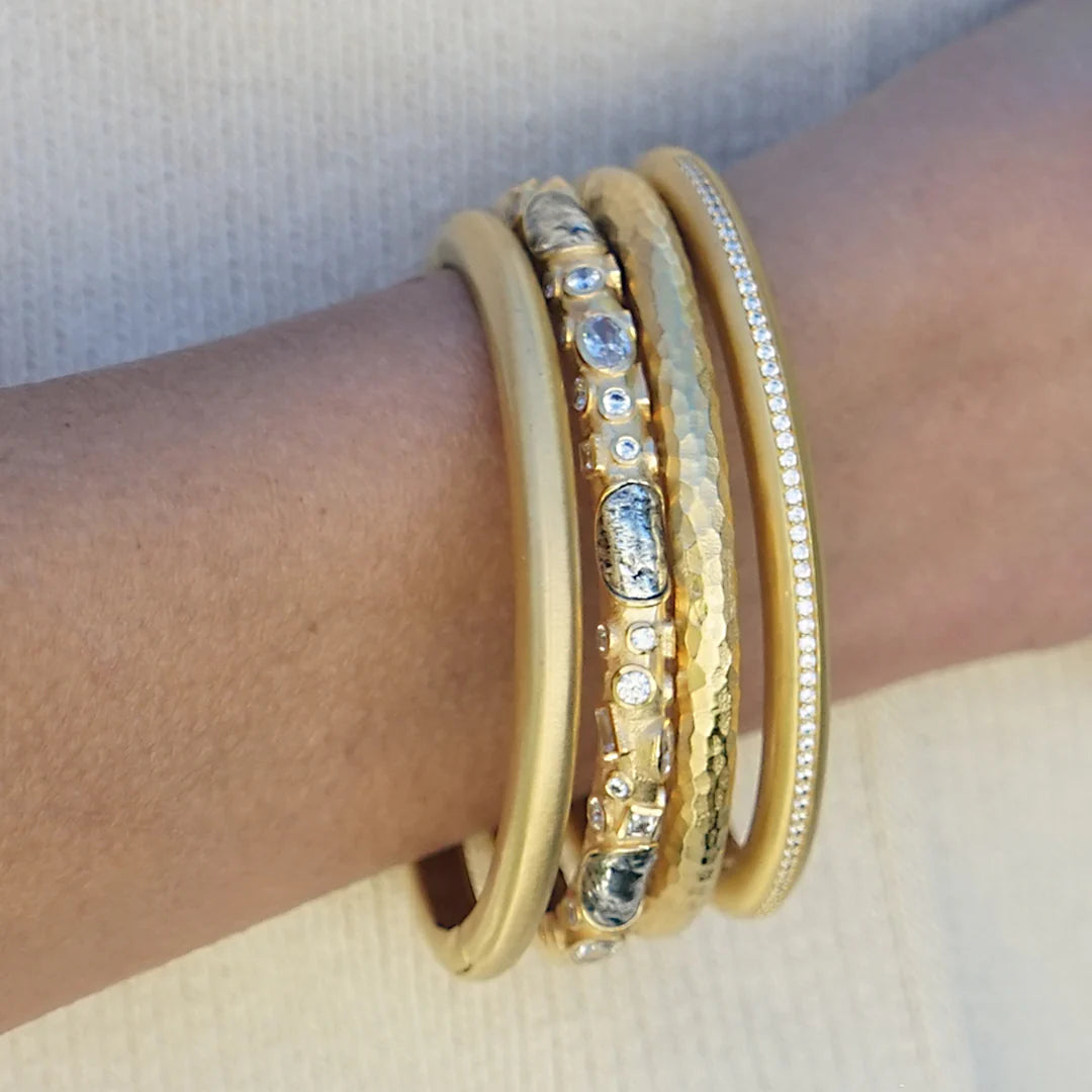 Gold Riva Pave Bangle