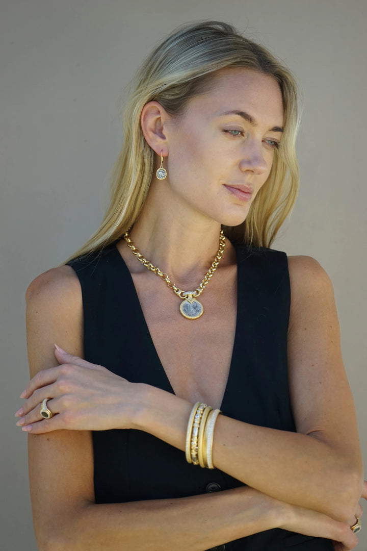 Gold Vecchio Coin Necklace