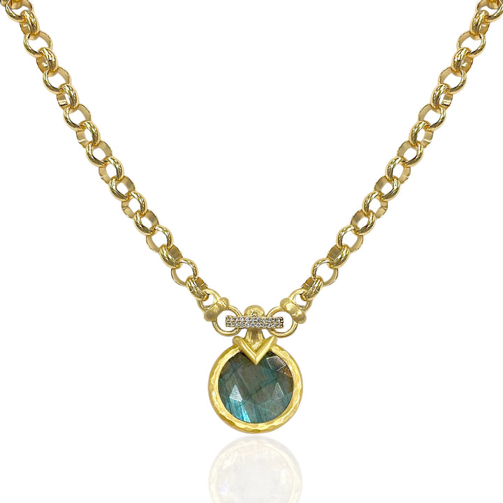 Gold Vecchio Labradorite Necklace