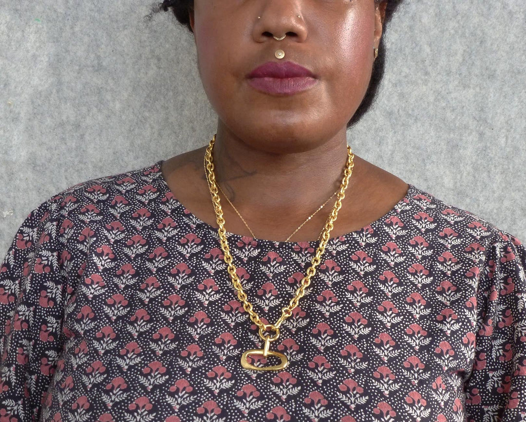 Gold To Me Small Pendant Necklace