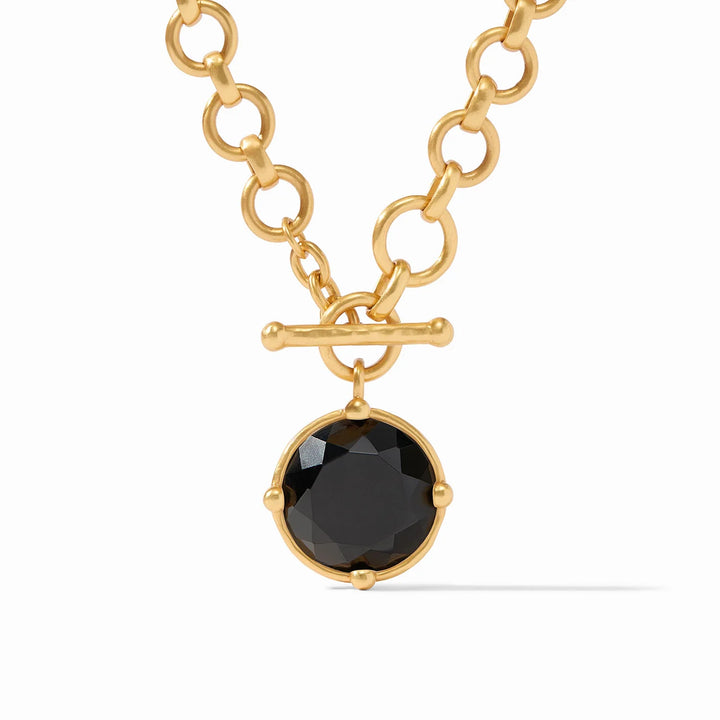 Honeybee Demi Necklace Obsidian