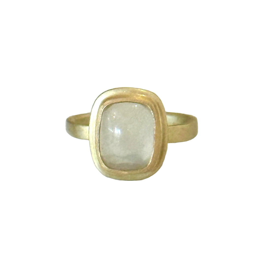 Moonstone Classic Gold Ring