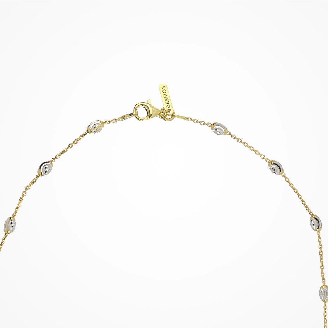 Station Moon Necklace Gold/Silver