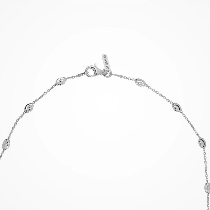 Station Moon Necklace - Silver