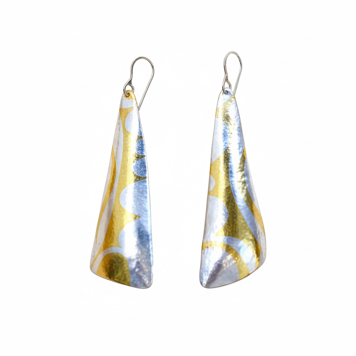 Keum-Boo Free-Shape Triangle Earrings