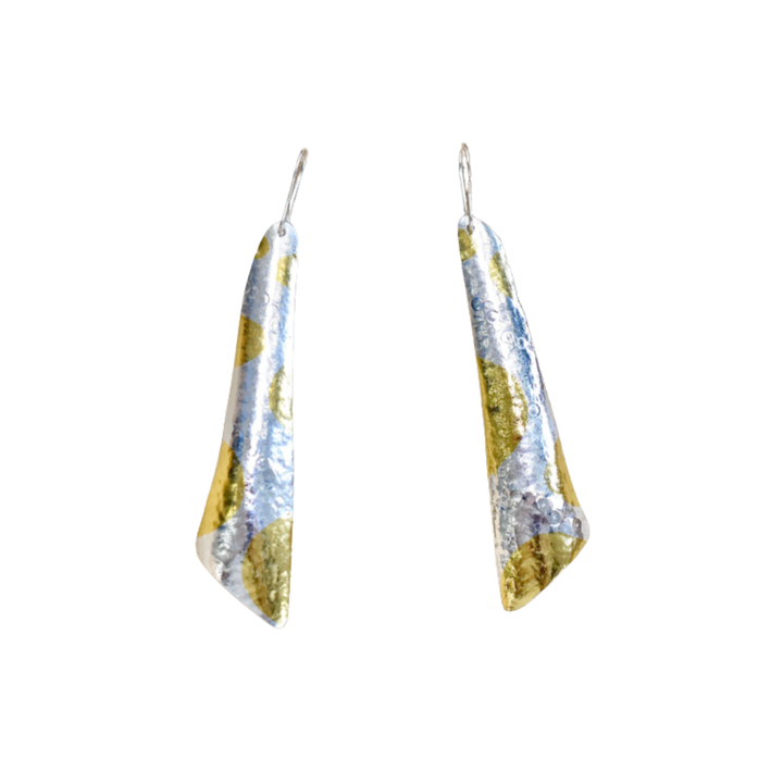 Keum-Boo Triangle Earrings