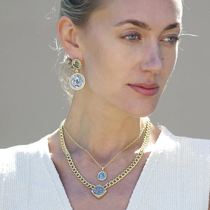 Gold Nico Coin Necklace