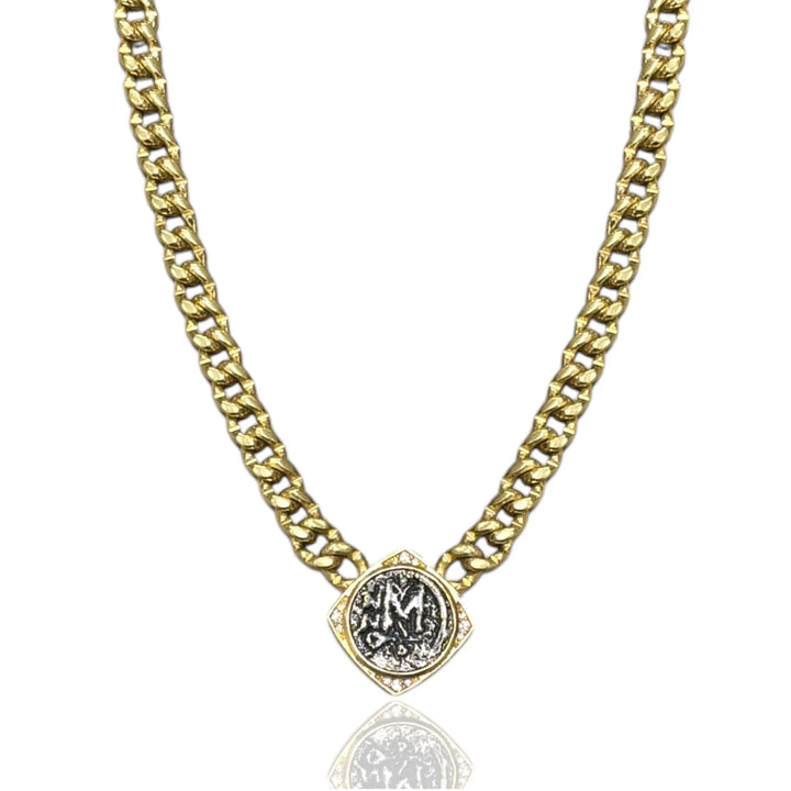 Gold Nico Coin Necklace