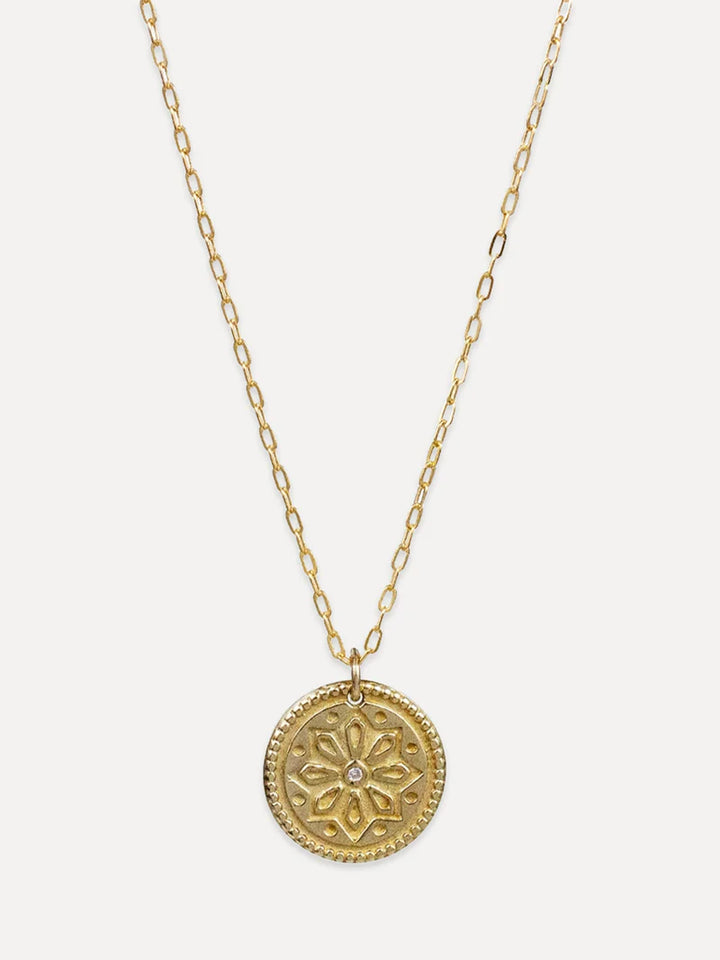 Sun Lotus Petite Necklace