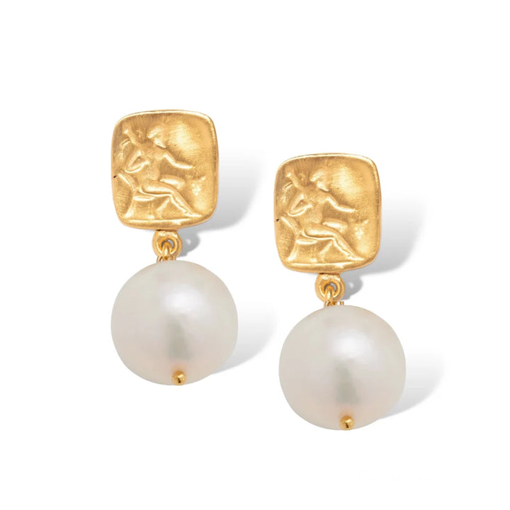 Bacchus Pearl Drop Earrings