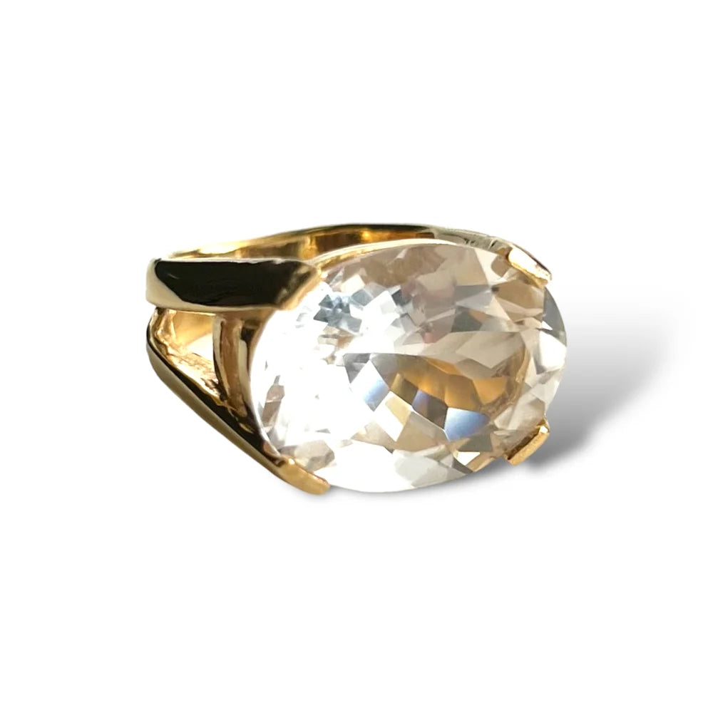 Faceted Maxi Cocktail Ring