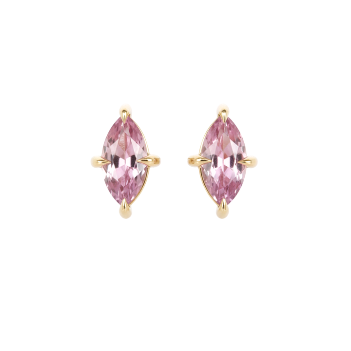 Pink Sapphire Studs