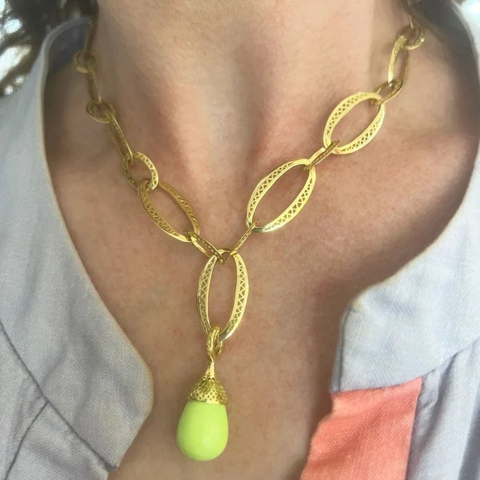 Lemon Chrysoprase Pendant