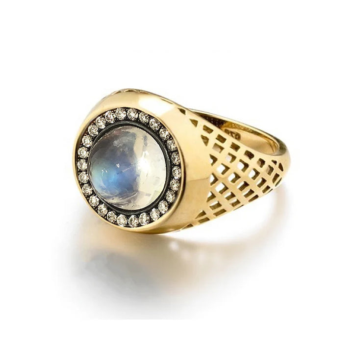 Moonstone Signet Ring