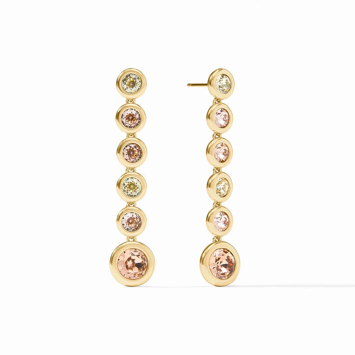 Rainbow Tier Earrings - Champagne Radiance