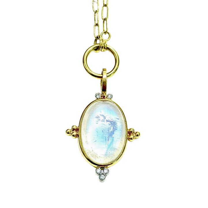 Rainbow Moonstone Capri Pendant