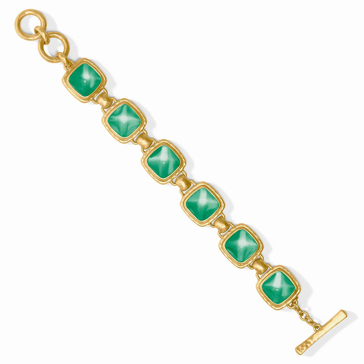 Sahara Stone Bracelet - Iridescent Emerald Green