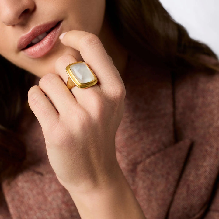 Sahara Stone Ring - Emerald Green