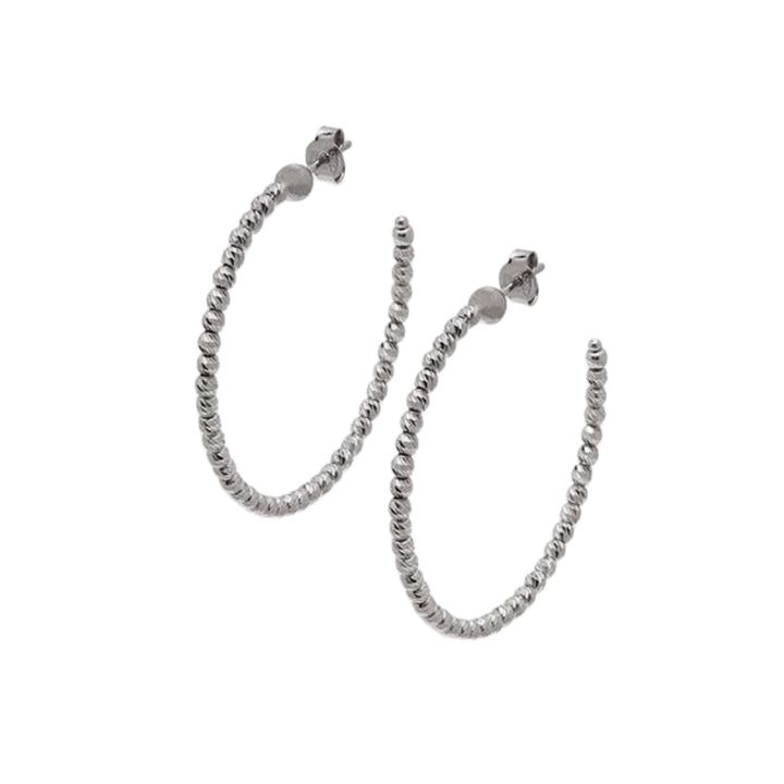 Slash 35 Earrings - Silver