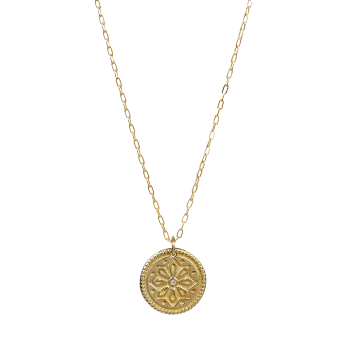 Sun Lotus Petite Necklace