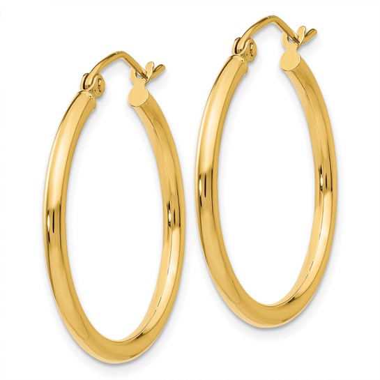 Gold Lightweight Classic Hoops - 25mm
