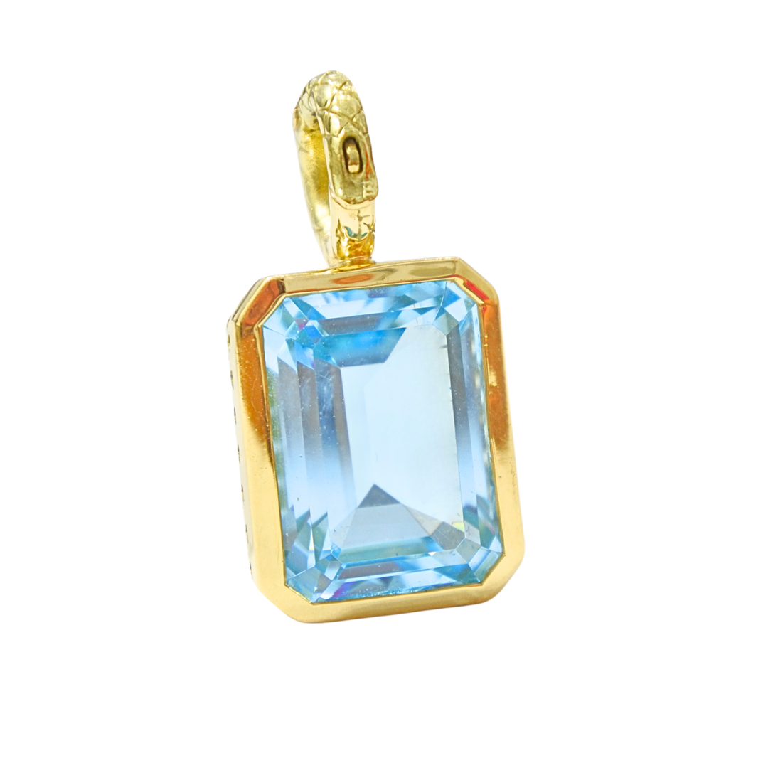 Blue Topaz Pendant