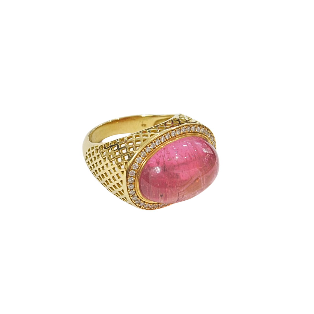 Pink Tourmaline Dress Ring