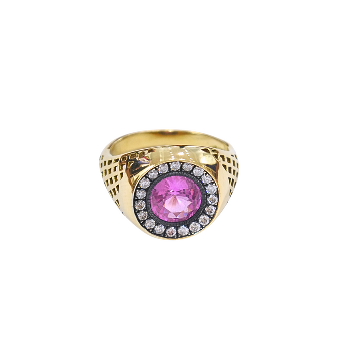 Pink Sapphire Signet Ring