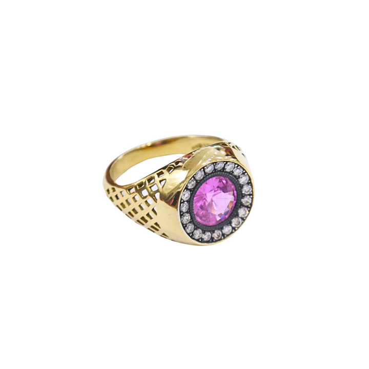 Pink Sapphire Signet Ring