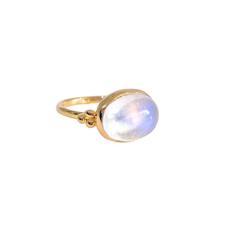 Rainbow Moonstone Capri Ring