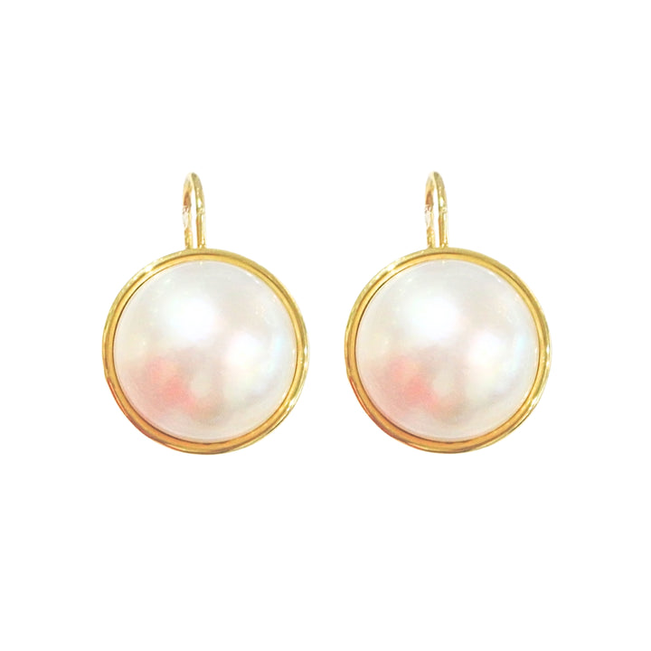 Pearl Hanging Earrings 16mm