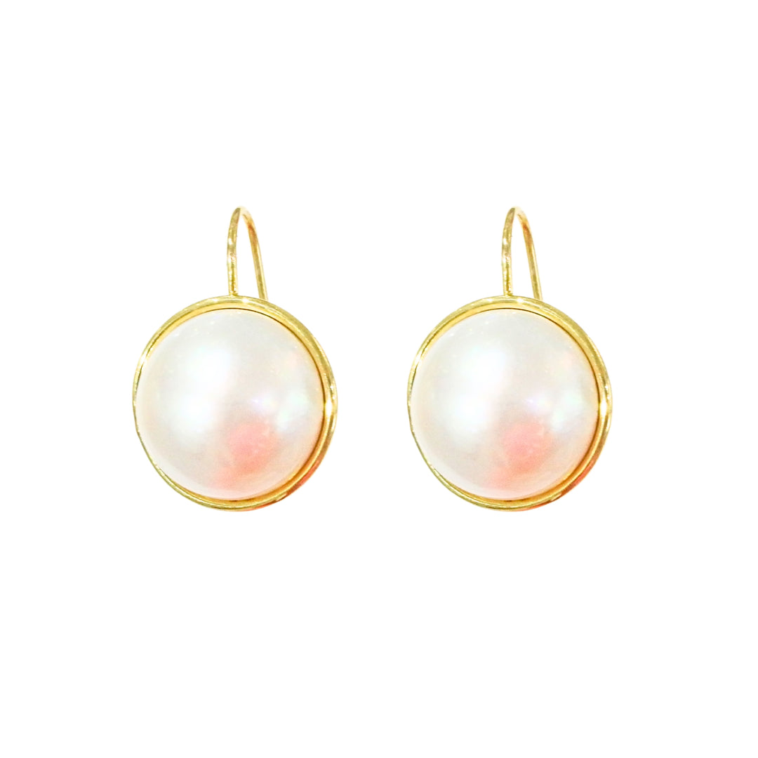 Pearl Hanging Earrings 16mm