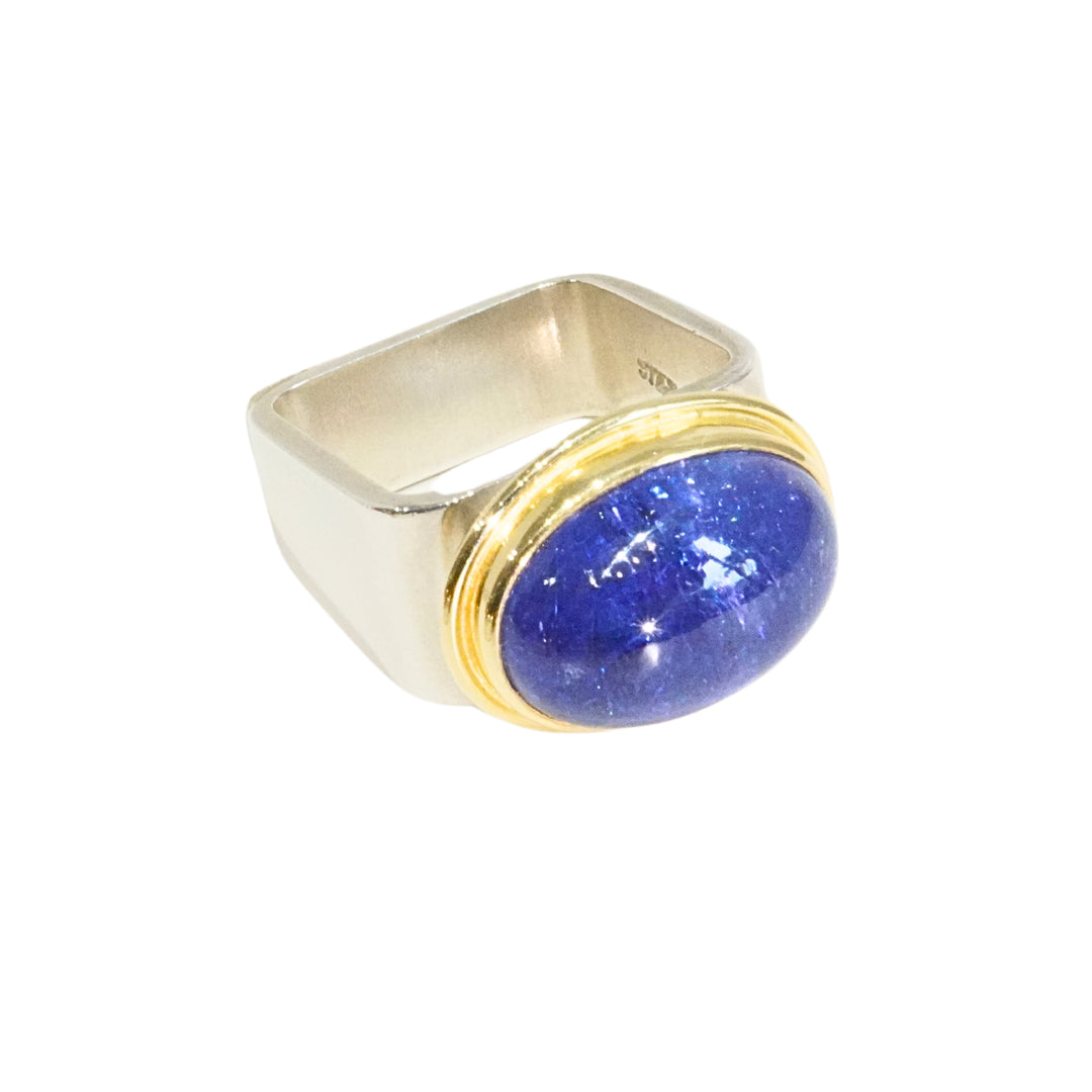 Tanzanite Square Ring