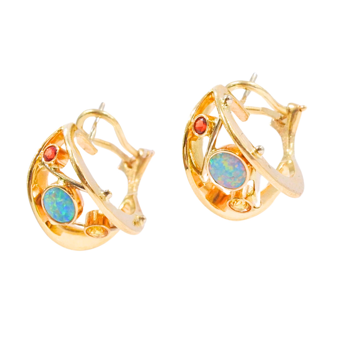 Galaxy Opal Hoops