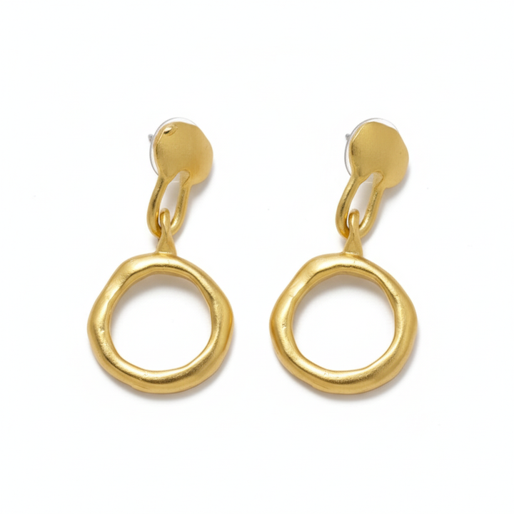 Waves In The Air Hoop Dangle