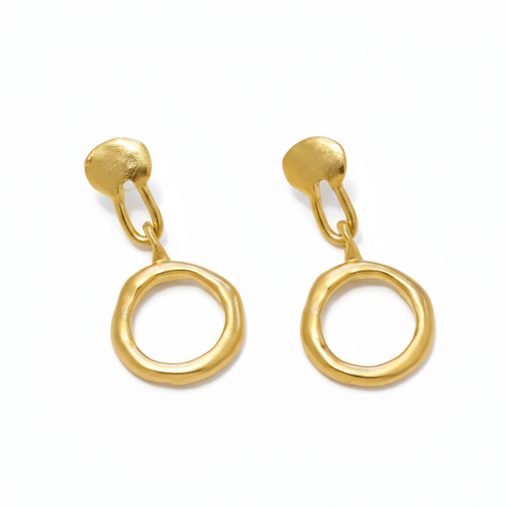 Waves In The Air Hoop Dangle