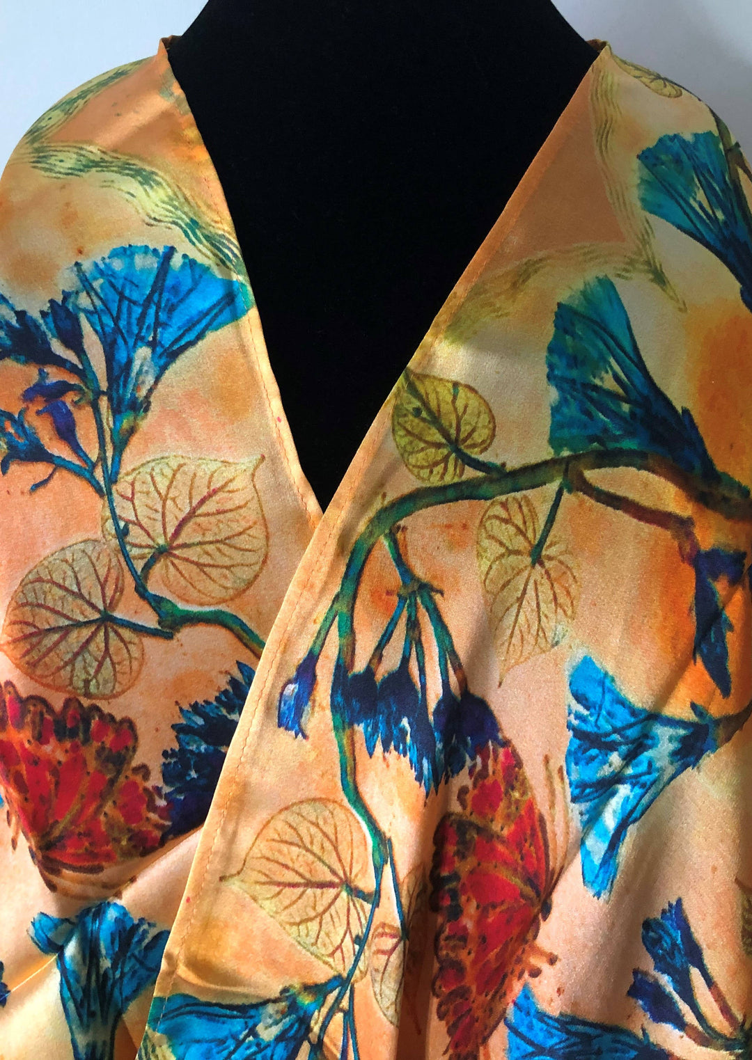 Morning Glory Silk Scarf