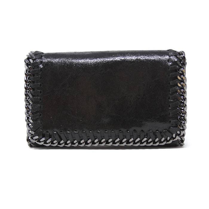 GF0390 GENUINE ITALIAN LEATHER CROSSBODY CLUTCH