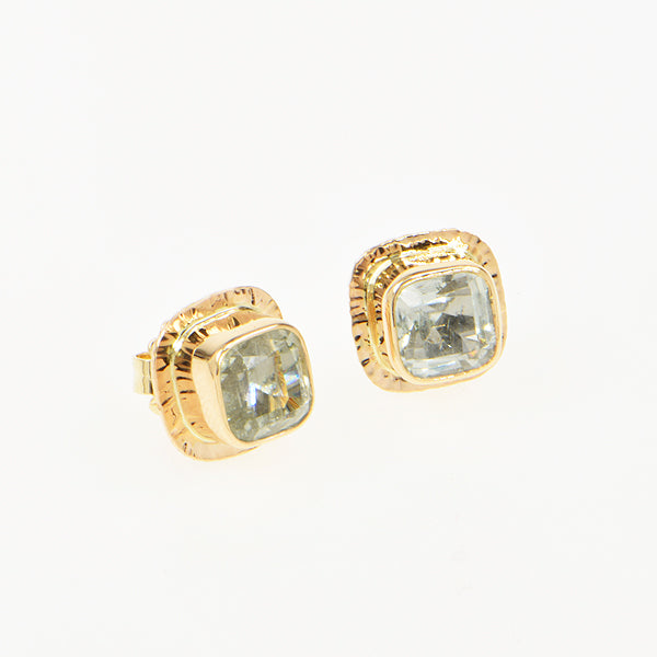 Afghan Ice Aquamarine Earrings