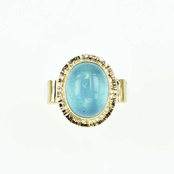 Aquamarine Cabochon Ring