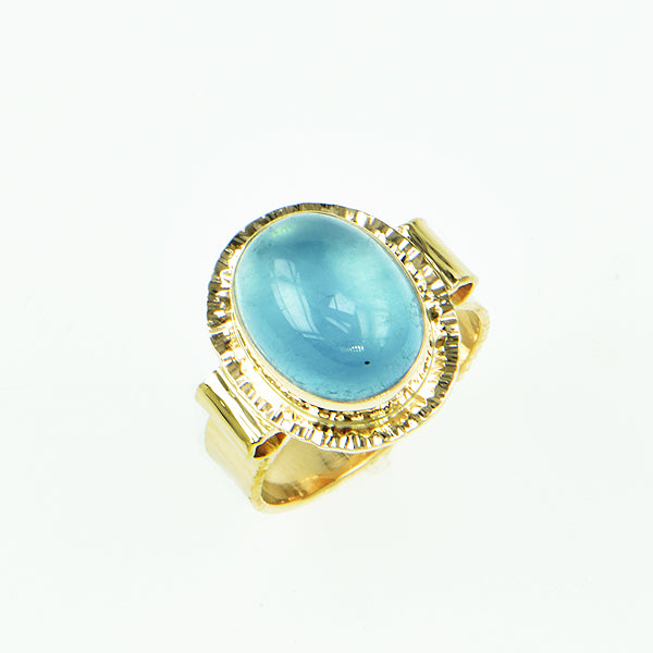 Aquamarine Cabochon Ring