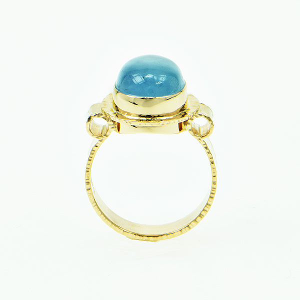 Aquamarine Cabochon Ring