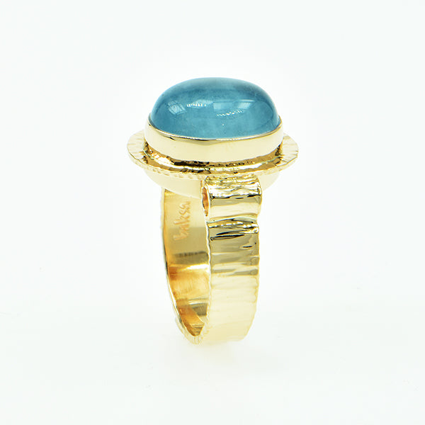 Aquamarine Cabochon Ring