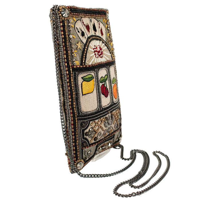 Payoff Beaded Slot Machine Crossbody Phone Bag