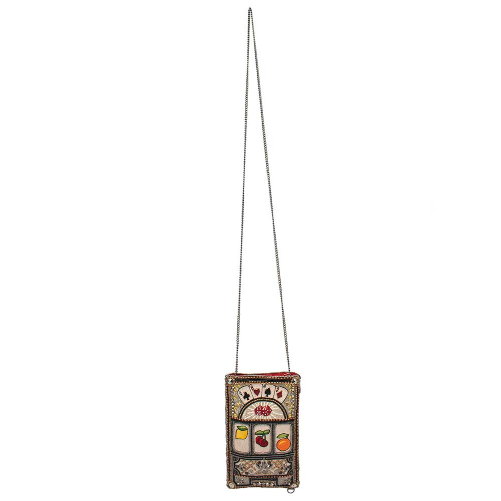 Payoff Beaded Slot Machine Crossbody Phone Bag