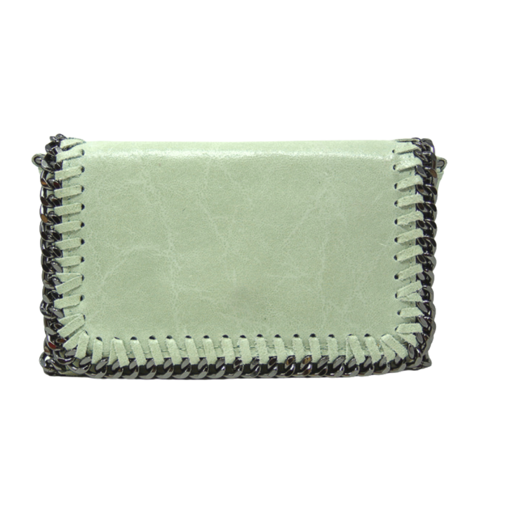 GF0390 GENUINE ITALIAN LEATHER CROSSBODY CLUTCH